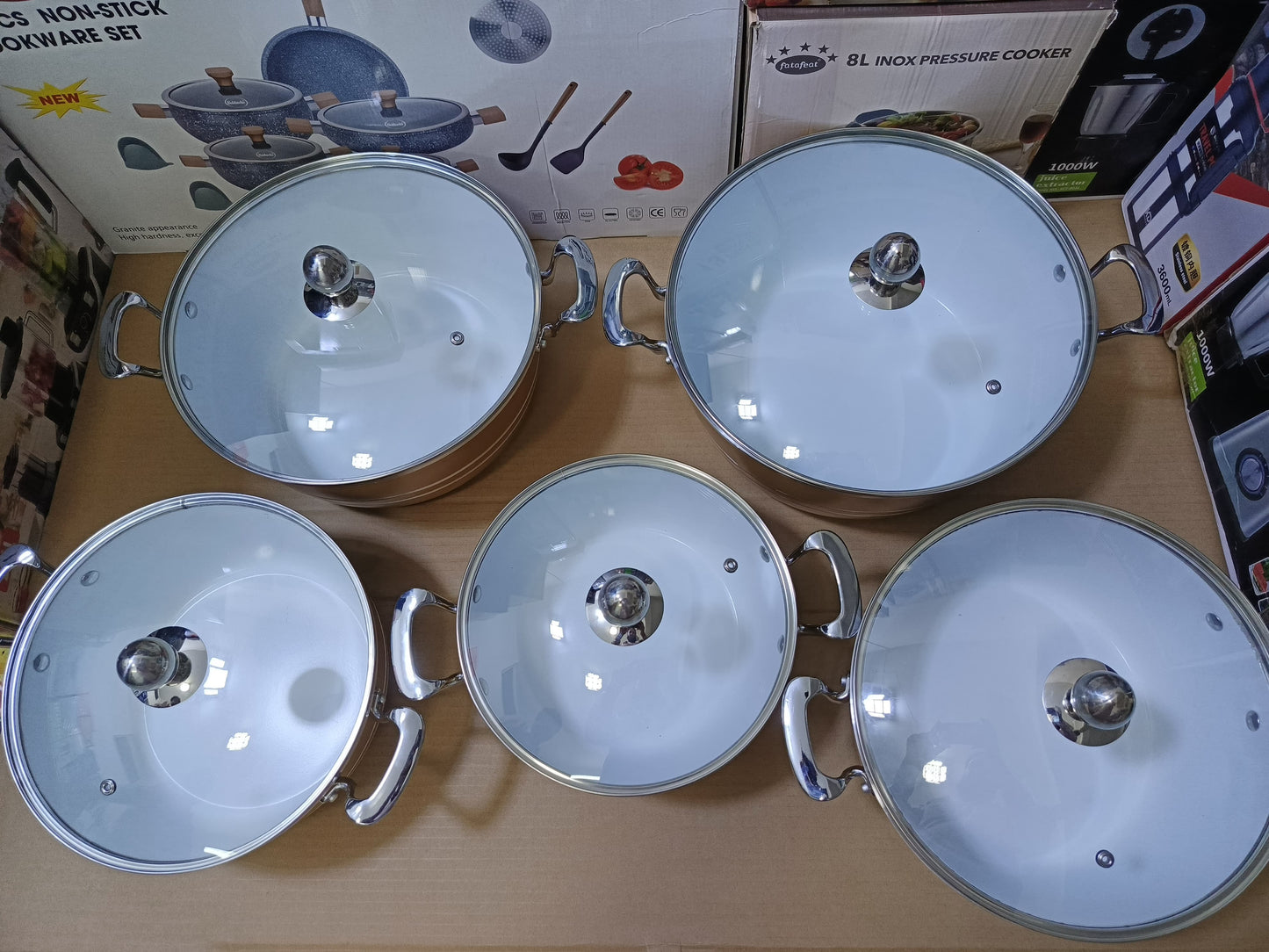 Royalife 10pcs aluminum cookware set