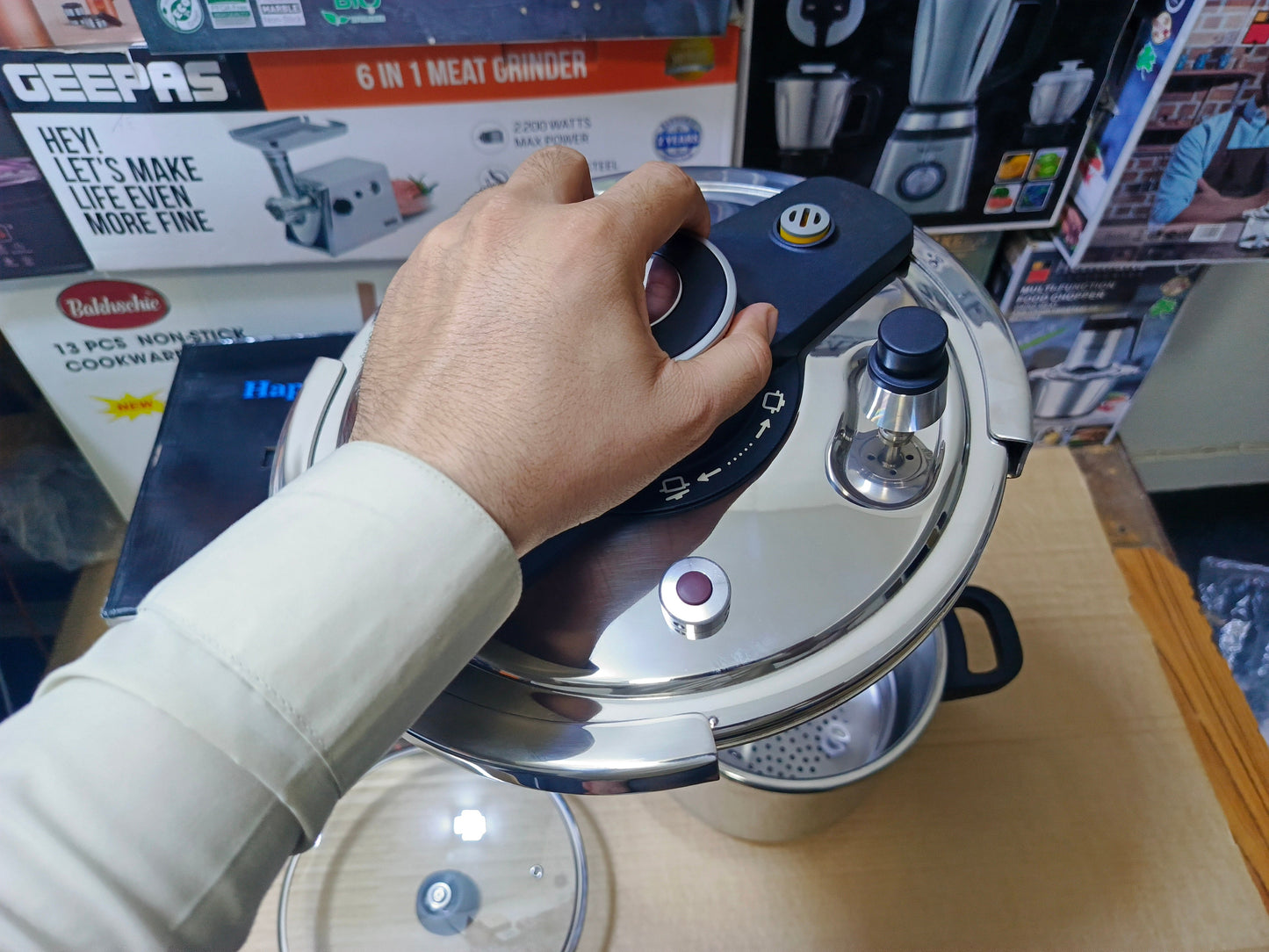 9L 2 in 1 Pressure Cooker Stainless steel