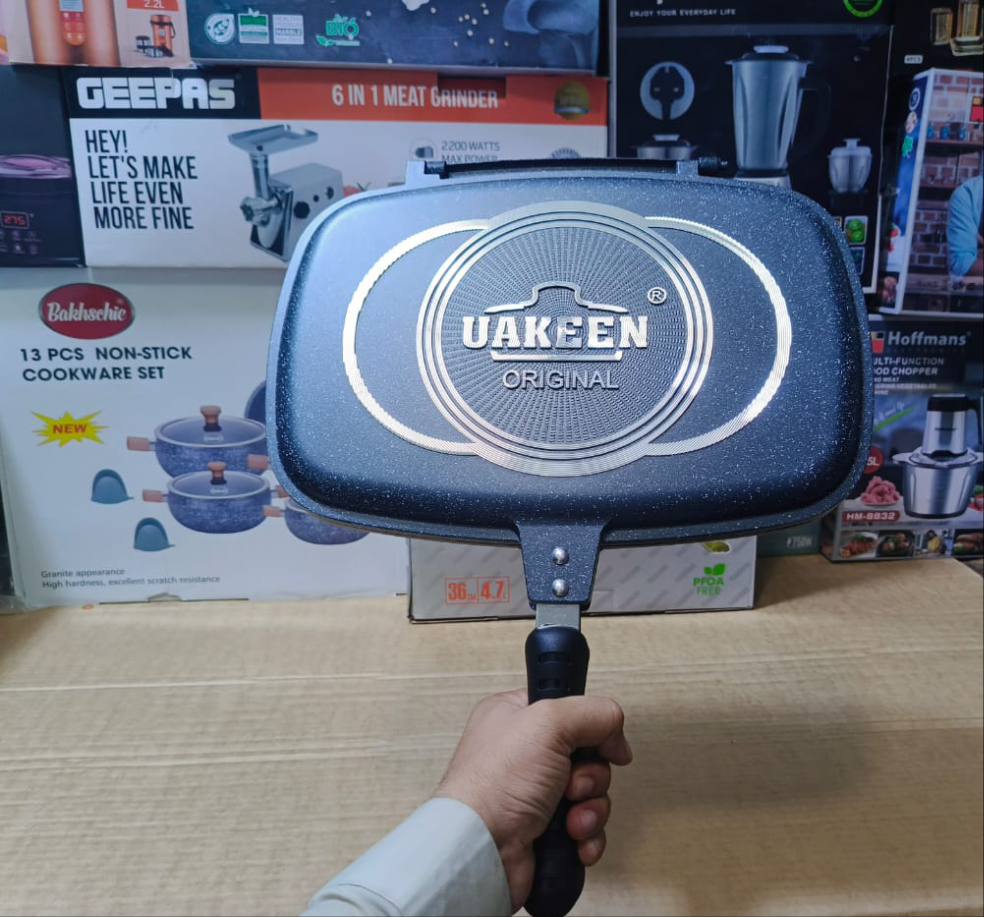 UAKEEN Original 36cm Double Fry Pan
