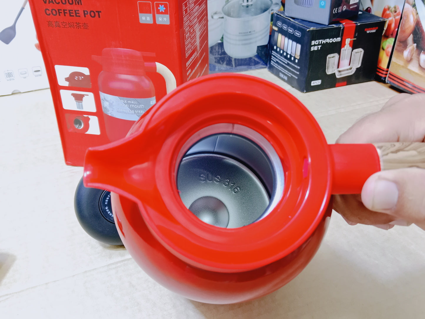 Vacuum coffe and Tea Pot