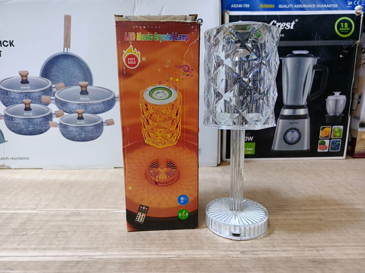 LED music crystal Lamp