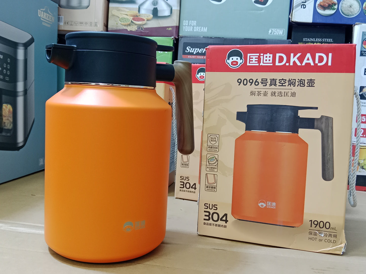 D.KADI Vacuum TEA/Stewing Pot 9096 1900mL