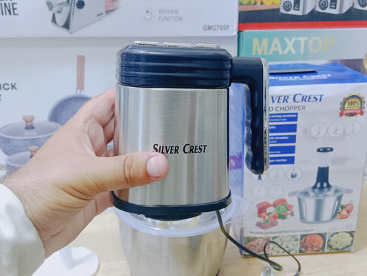 Silver Crest 8 in 1 Food Chopper, Lasi Maker and Manual Chopper Full Copper Motor