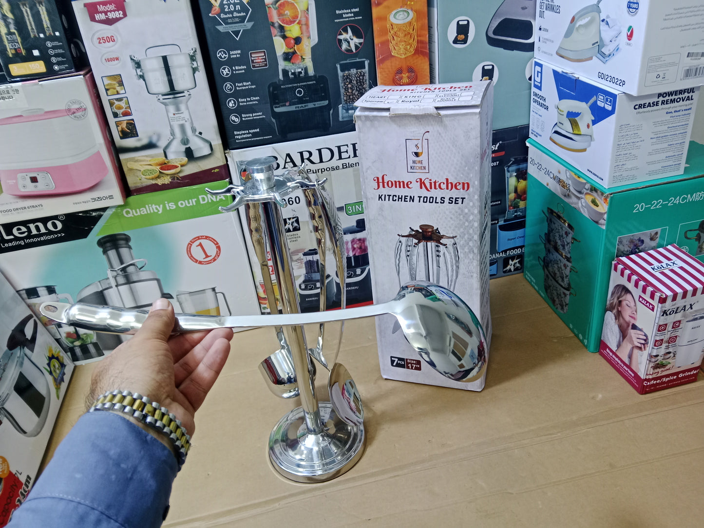 Stainless steel Kitchen Tool Set 7pcs Size 17"