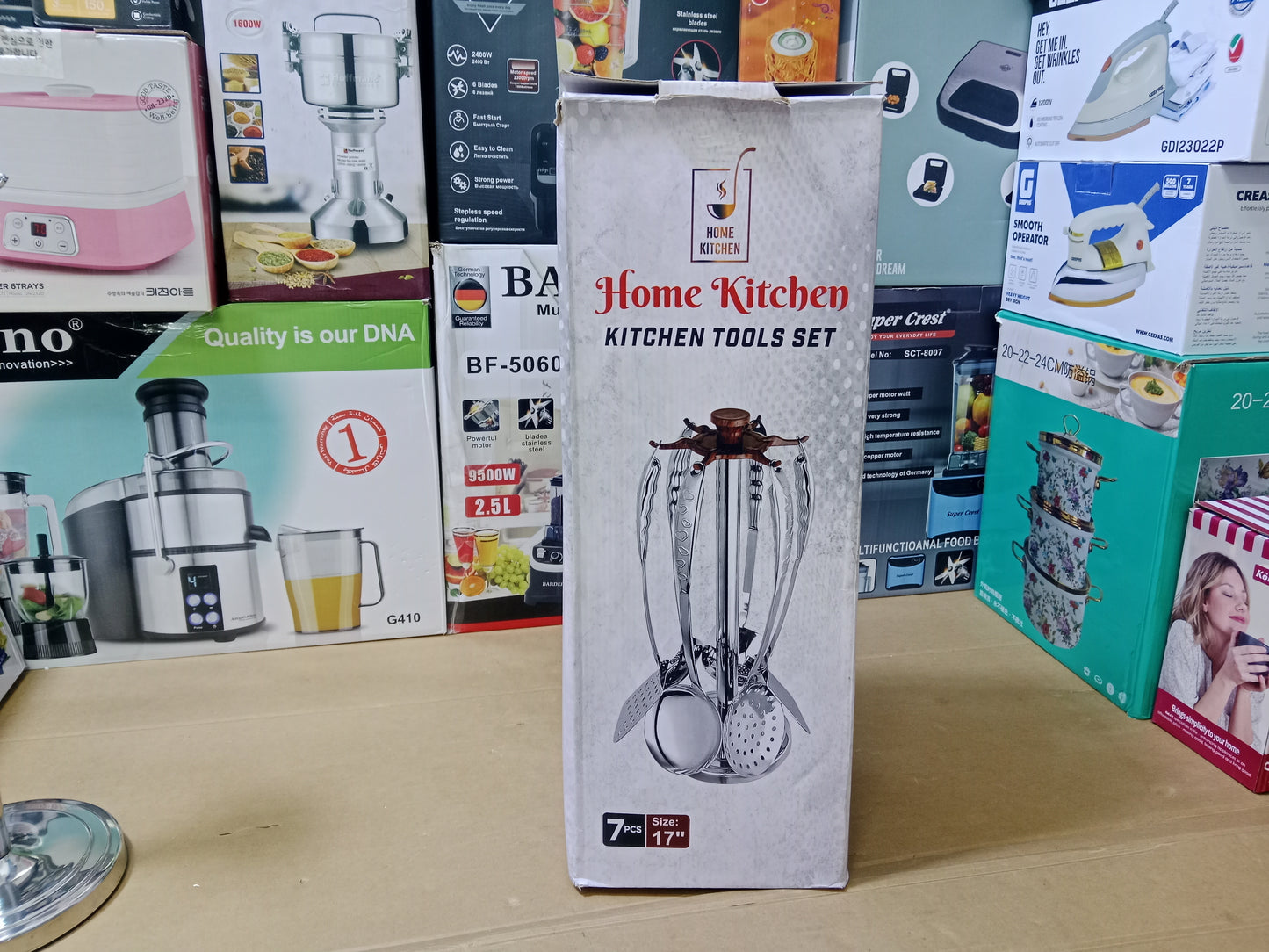 Stainless steel Kitchen Tool Set 7pcs Size 17"