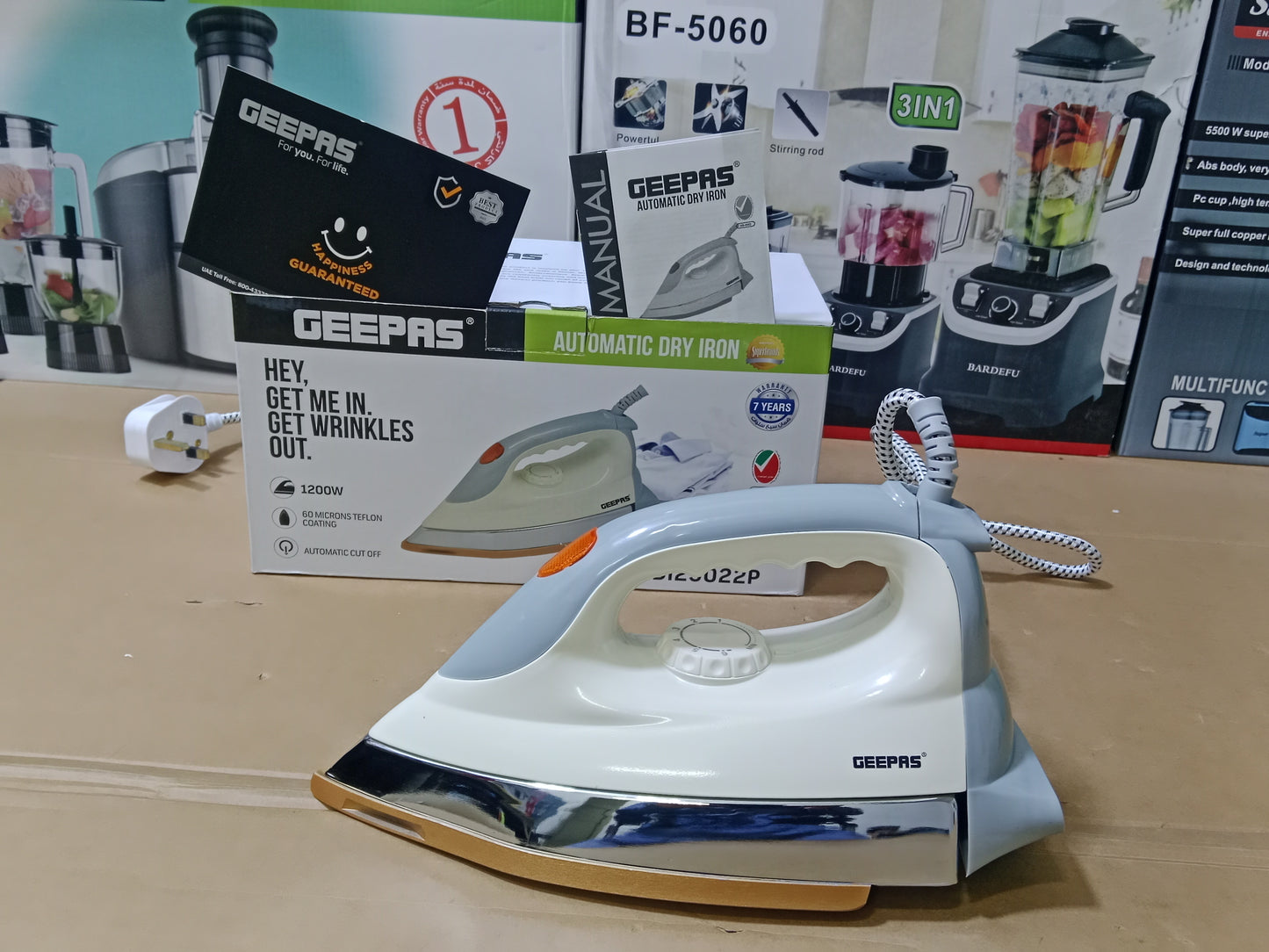 GEEPAS Automatic DRY IRON GD123022P
