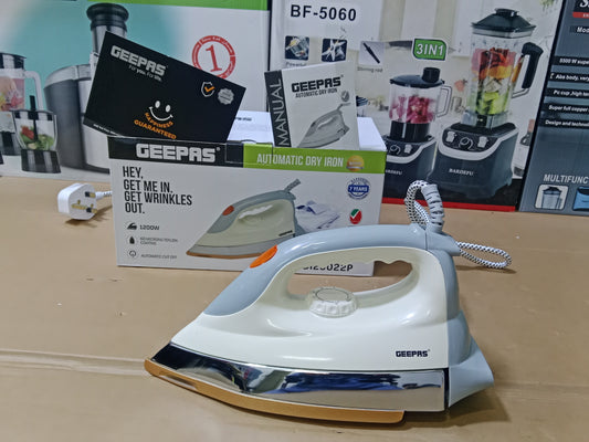 GEEPAS Automatic DRY IRON GD123022P
