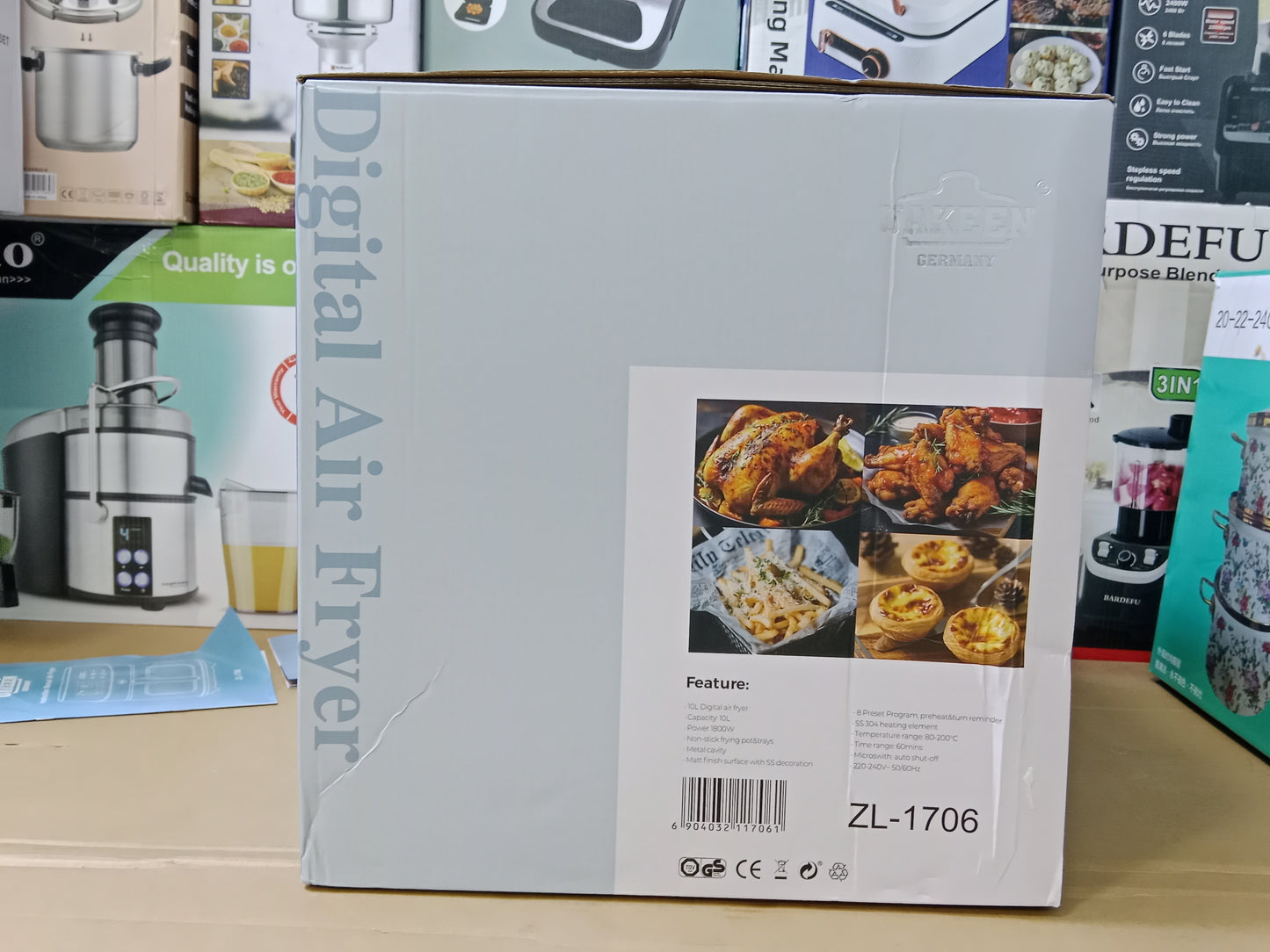 UAKEEN Digital Air Fryer ZL-1706 10L
