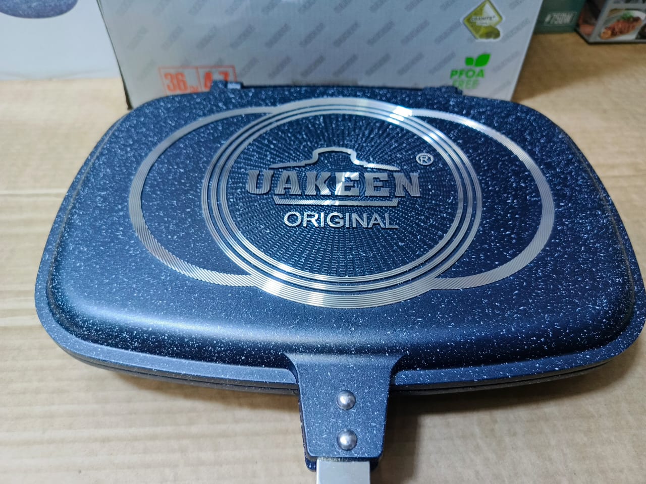 UAKEEN Original 36cm Double Fry Pan