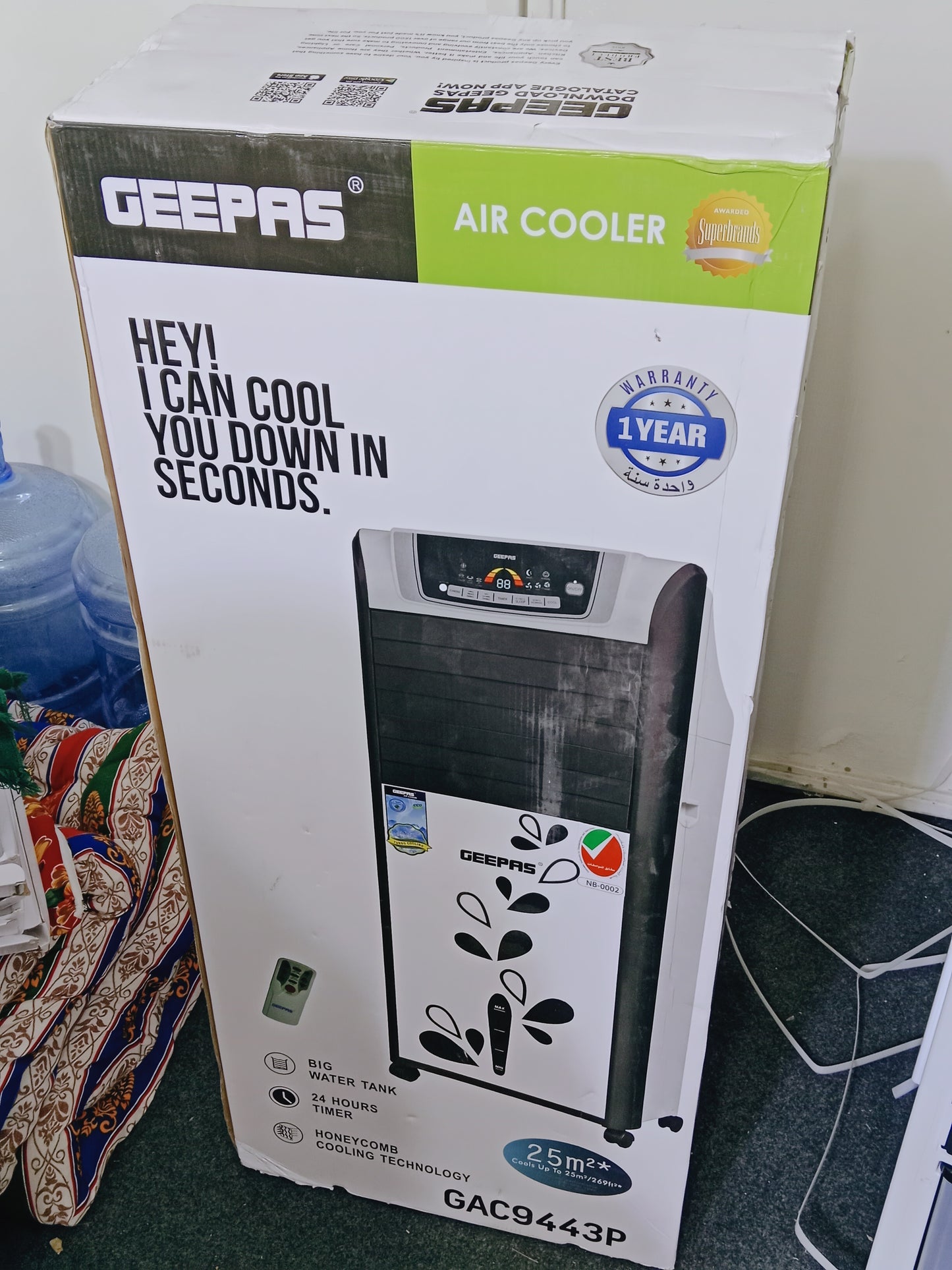 GEEPAS Air Cooler (Model GAC374P)