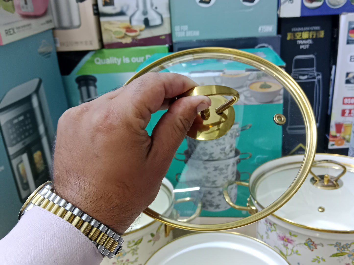 Enamel coating cookware set 3 sizes 20cm/22cm/24cm