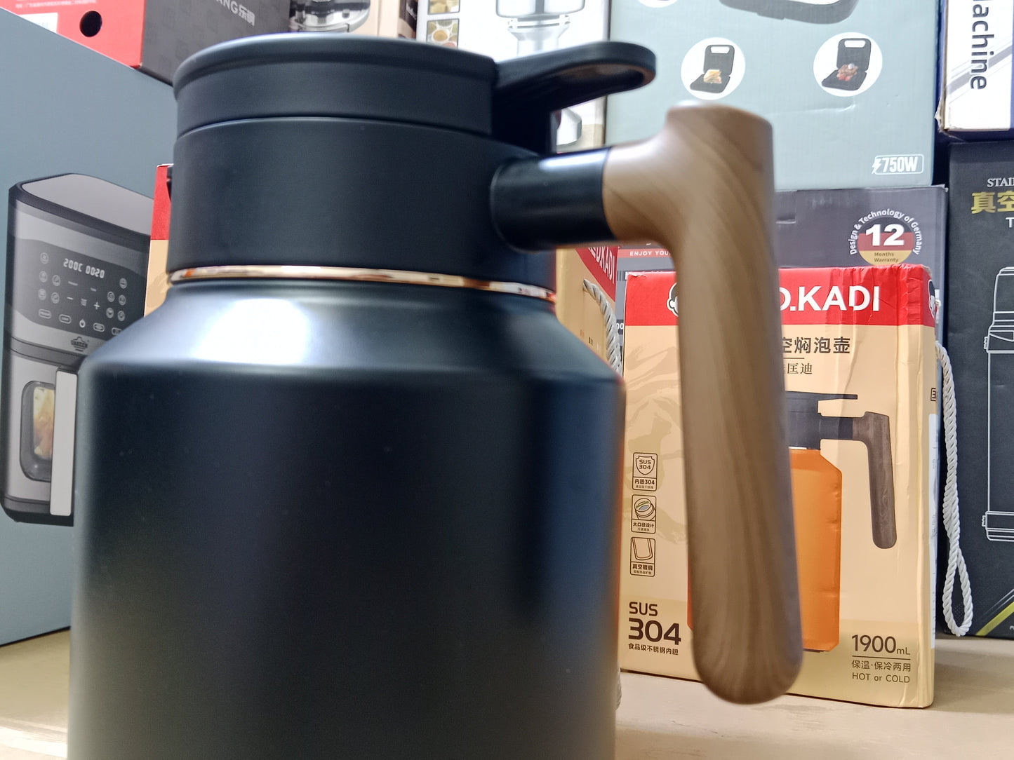 D.KADI Vacuum TEA/Stewing Pot 9096 1900mL