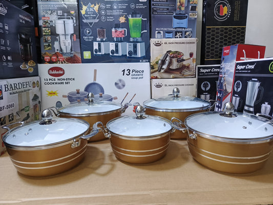 Royalife 10pcs aluminum cookware set