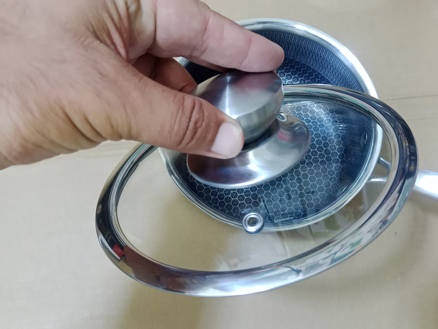 Laser Coated Honeycomb SaucePan