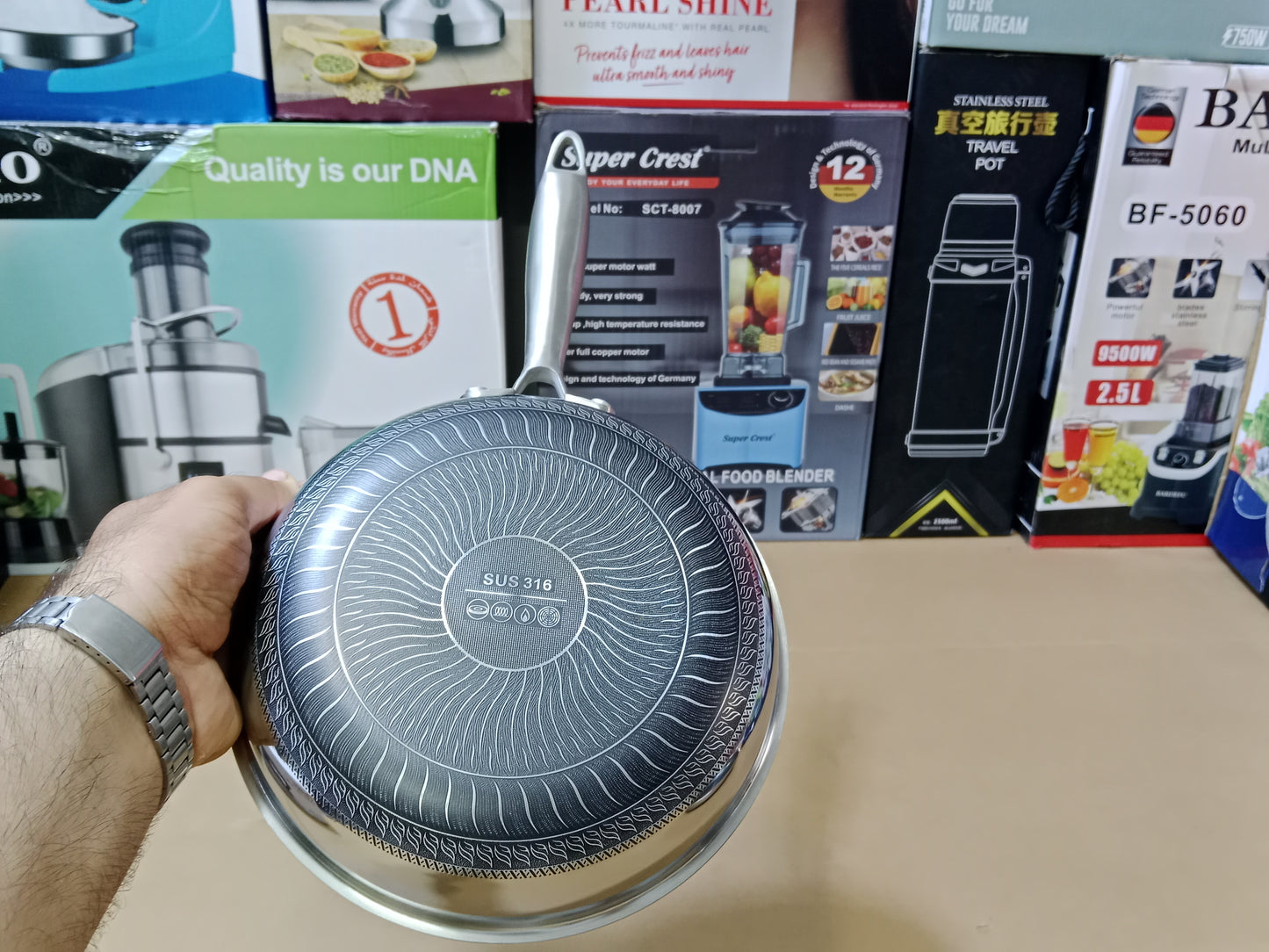 Laser Coated Honeycomb Frypan