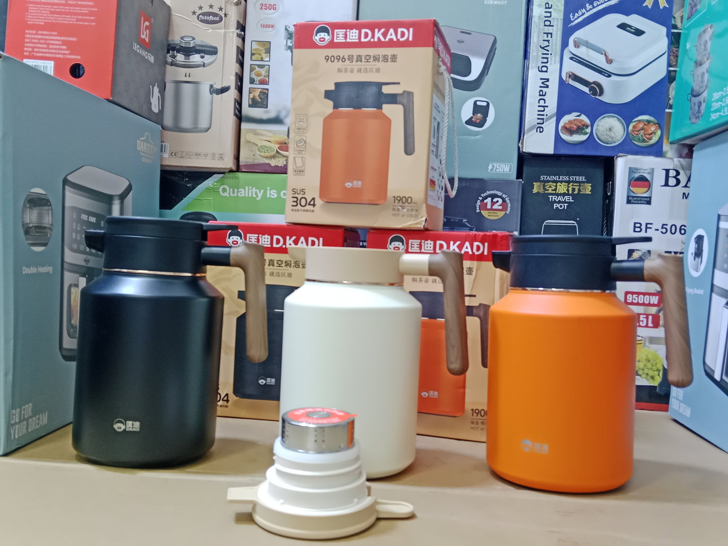 D.KADI Vacuum TEA/Stewing Pot 9096 1900mL