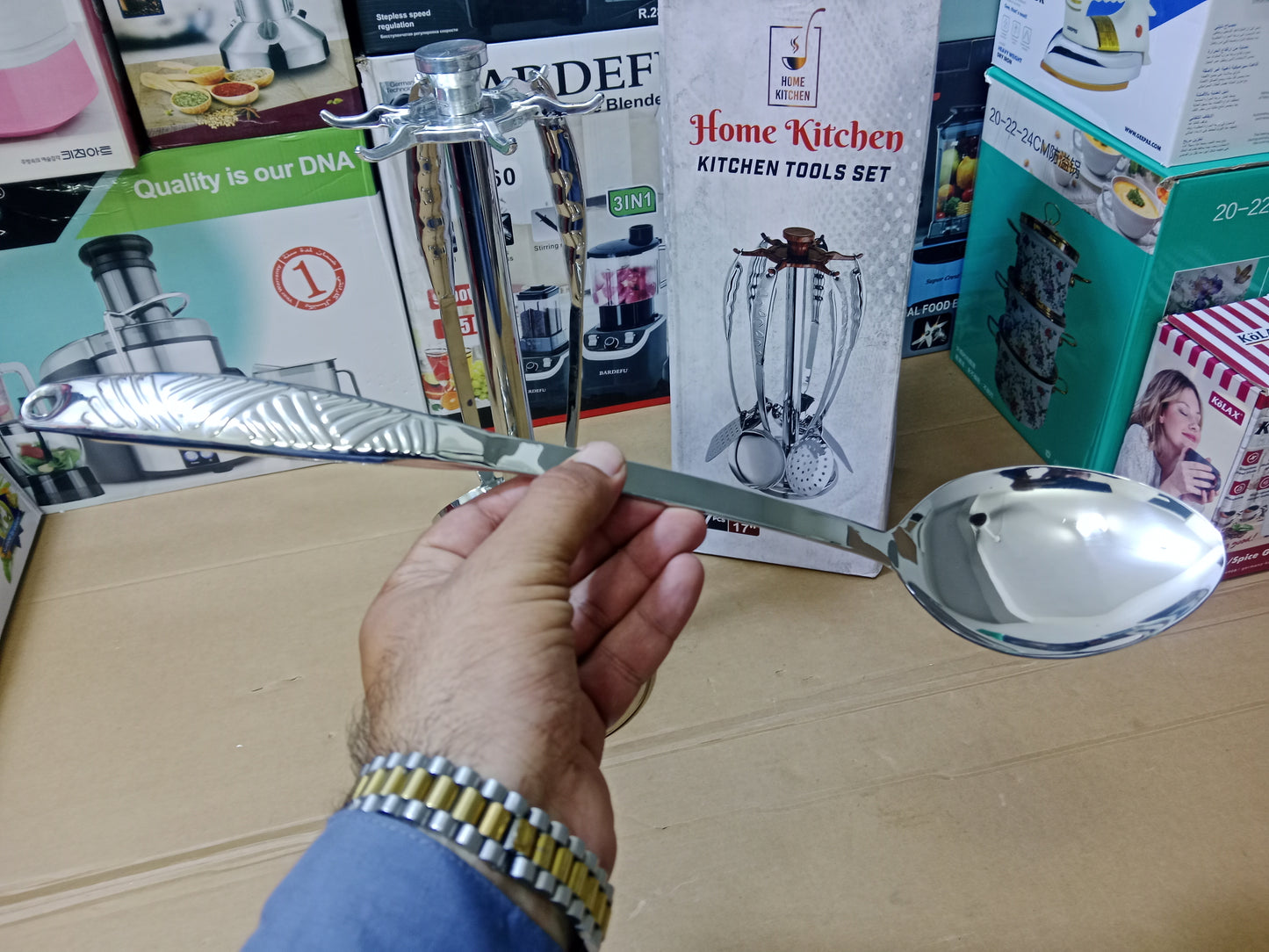 Stainless steel Kitchen Tool Set 7pcs Size 17"