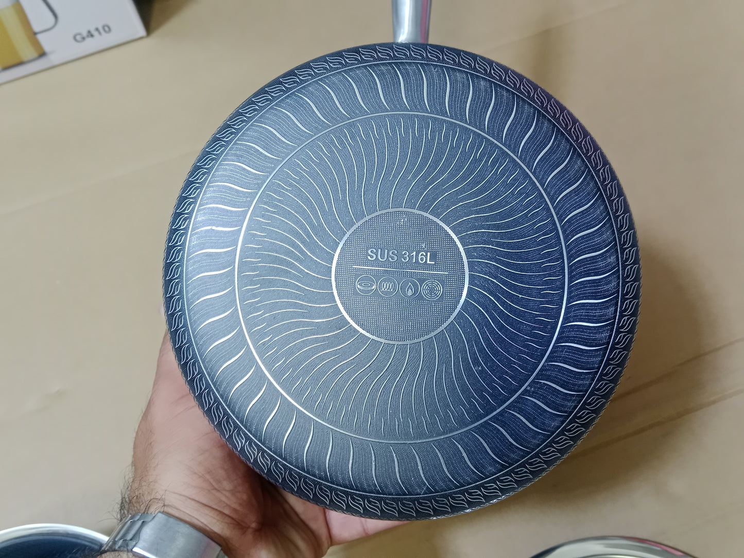 Laser Coated Honeycomb SaucePan