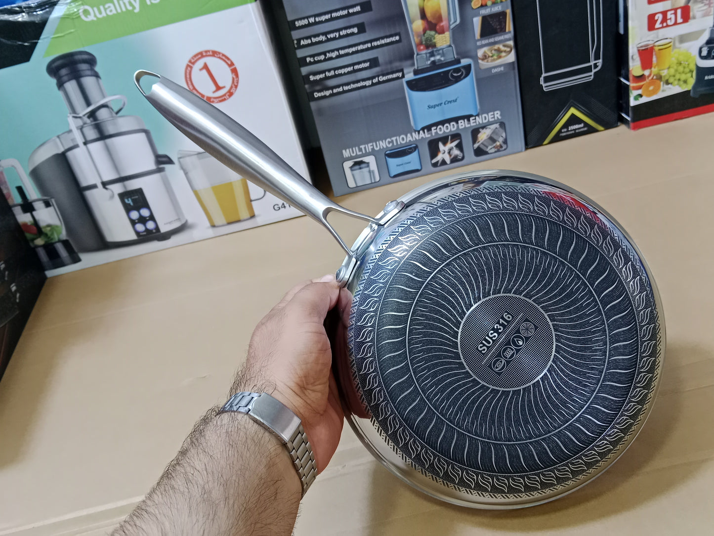 Laser Coated Honeycomb Frypan